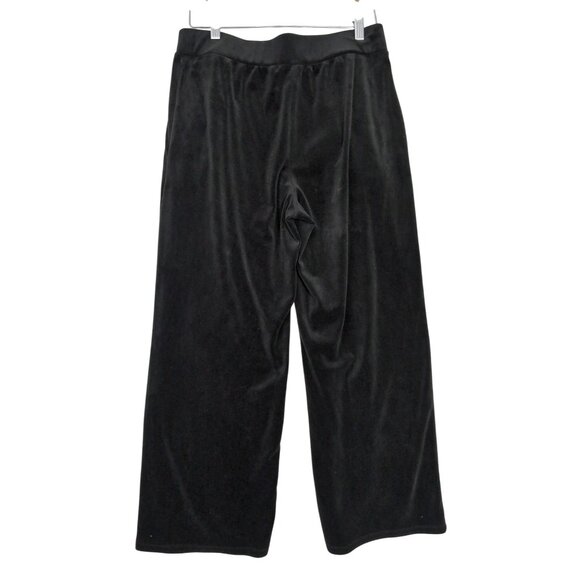 Cable & Gauge Velvet Pants Womens M Black Pull On Pockets Office Casual Party - Picture 4 of 9